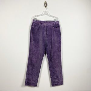 Lauren Ralph Lauren Purple Corduroy Pants Size 14/32 EUC